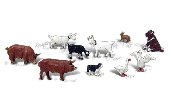 Woodland Scenics N Scenic Accents: Barnyard Animals