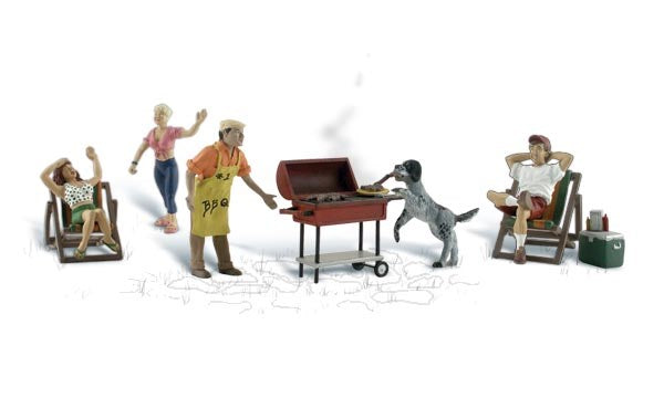 Woodland Scenics A2209 N Scenic Accents: Backyard Barbeque (7540621770989)