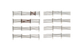 Woodland Scenics A2981 HO Log Fence (7654688620781)
