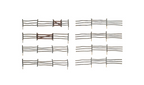 Woodland Scenics A2981 HO Log Fence (7654688620781)