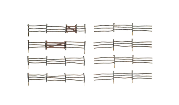 Woodland Scenics A2981 HO Log Fence (7654688620781)
