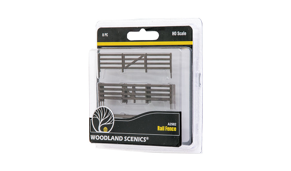 Woodland Scenics A2982 HO Rail Fence (7654688653549)