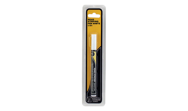Woodland Scenics C1291 White Road Striping Pen (7654690128109)