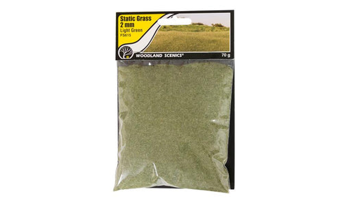 Woodland Scenics FS615 Static Grass Light Green 2mm (8195284074733)