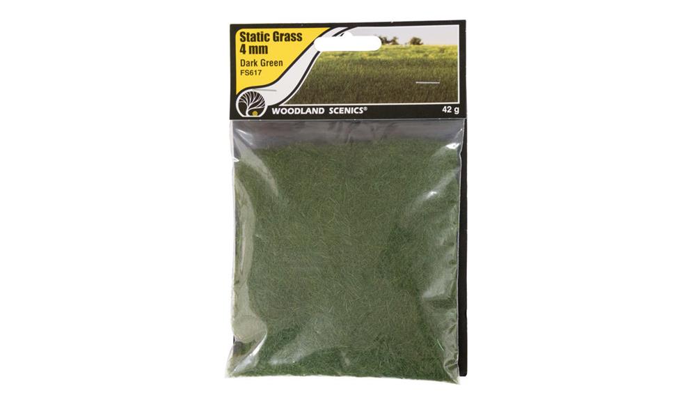 Woodland Scenics Static Grass Dark Green 4mm