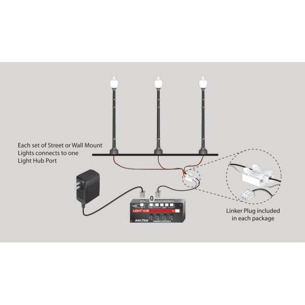 Woodland Scenics Arched Cast Iron Street Lights - HO Scale (3pcs) (2)