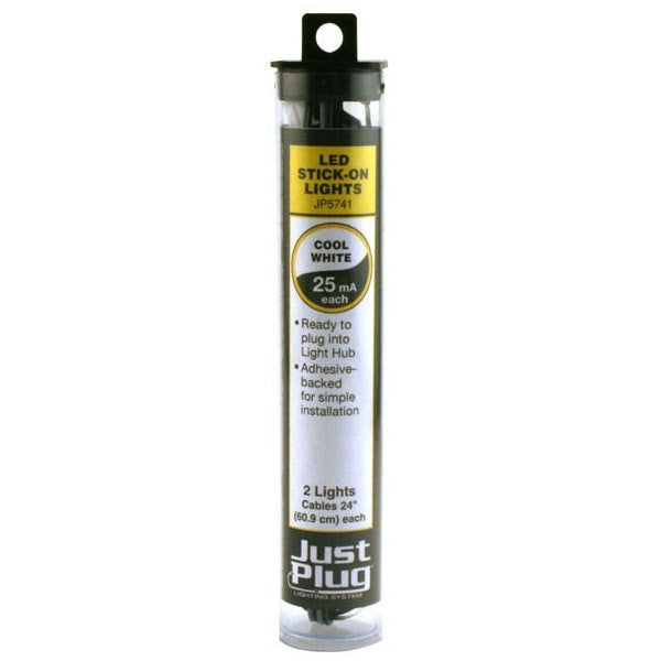 Woodland Scenics Just Plug: LED Stick-On Lights Cool White (2)