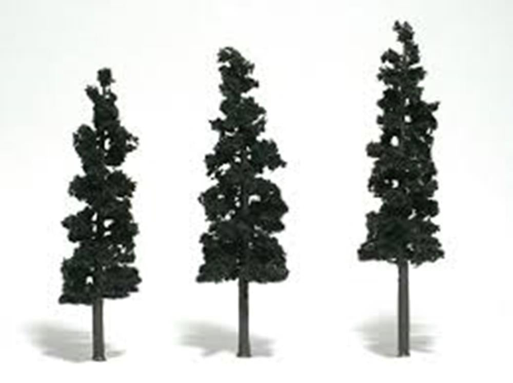Woodland Scenics TREES CONIFER GRN 10-15 4PC