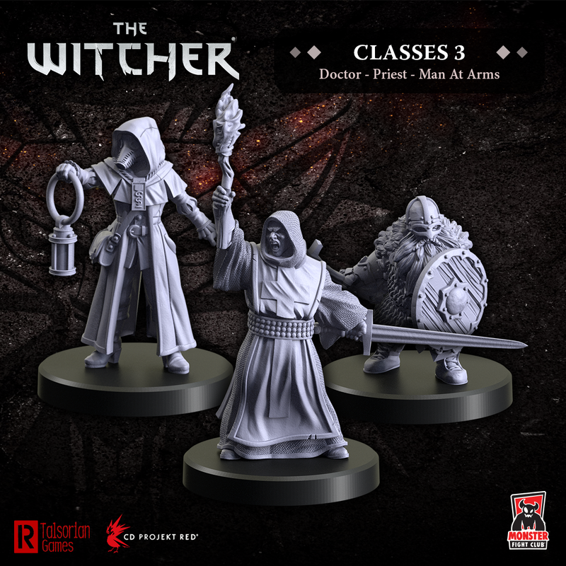 Monster Fight Club 70006 Witcher Rpg Classes 3 - Doctor, Priest, Man-At-Arms (8826609434861)