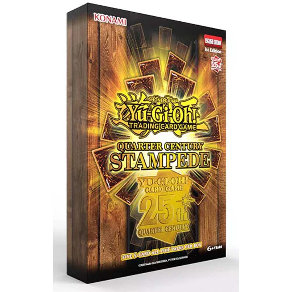 Konami Yu-Gi-Oh! Quarter Century Stampede 3-Pack Tuckbox