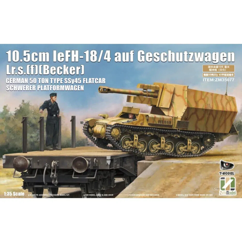 Zimi Model 35077 1/35 10.5 cm leFH 18/4 auf Geschutzwagen Lr.s.(f)(Becker) [2 in 1] - Hobby City NZ