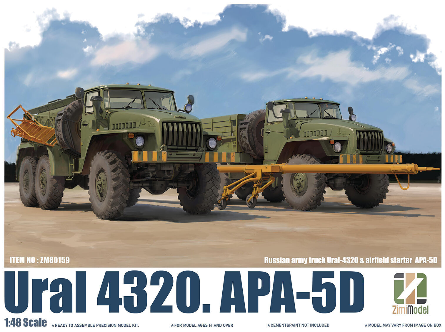 Zimi Model 80159 1/48 Ural 4320. APA-5D (9120485867757)