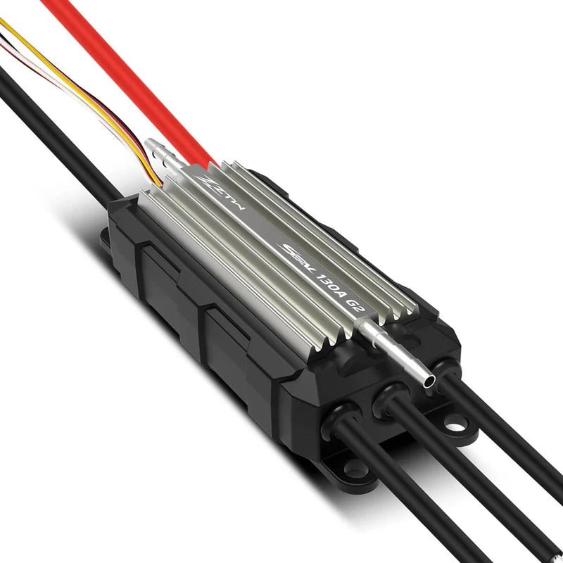ZTW ZTW-7130210 Seal 130A G2 Brushless Marine Boat ESC, 3-8s Lipo, Adjustable 8A SBEC 95x44x27mm XT90 Plug (9255897694445)