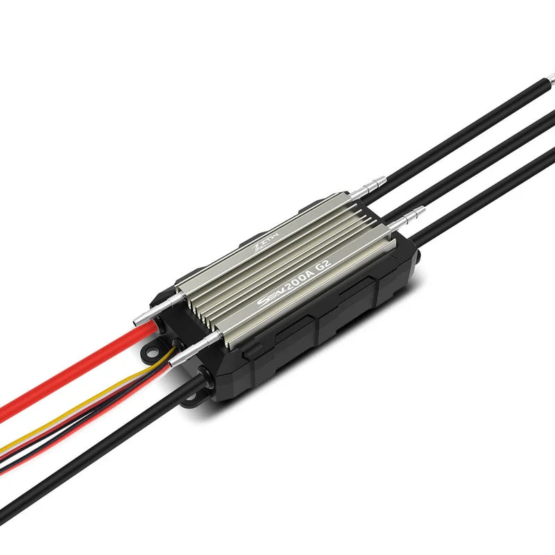 ZTW ZTW-7248210 Seal 200A G2 Brushless Marine Boat ESC, 3-8s Lipo, Adjustable 10A SBEC 106x52x30mm (No Plugs) (9255897727213)