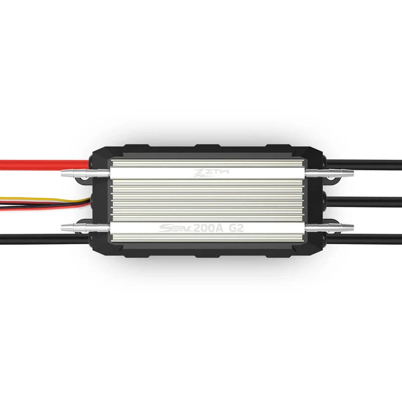 ZTW ZTW-7248210 Seal 200A G2 Brushless Marine Boat ESC, 3-8s Lipo, Adjustable 10A SBEC 106x52x30mm (No Plugs) (9255897727213)