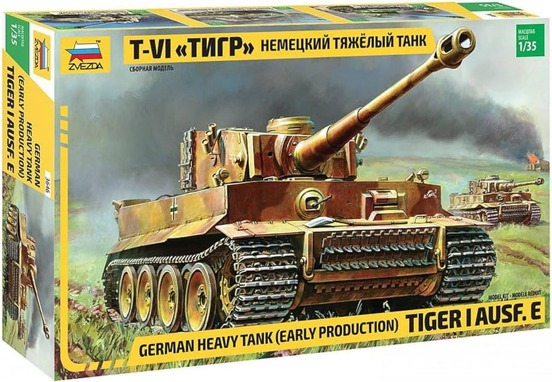 Zvezda 3646 1/35 TIGER 1 EARLY (KURSK) (8346760806637)