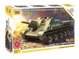 Zvezda 5043 1/72 EASY ASSY SU-122 SOVIET TANK DESTROYER (8346770178285)