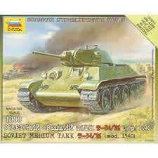 Zvezda 6101 1/100 SOVIET TANK T34/76