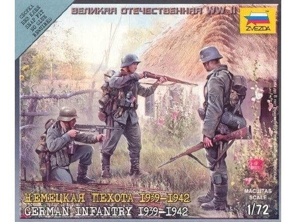 Zvezda 6105 1/72 German Infantry 1939-1942 - Hobby City NZ