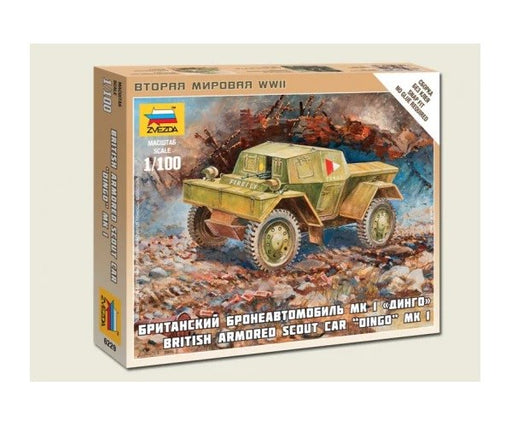 Zvezda 6229 1/100 Daimler Dingo Mk I - British Armored Scout Car - Hobby City NZ