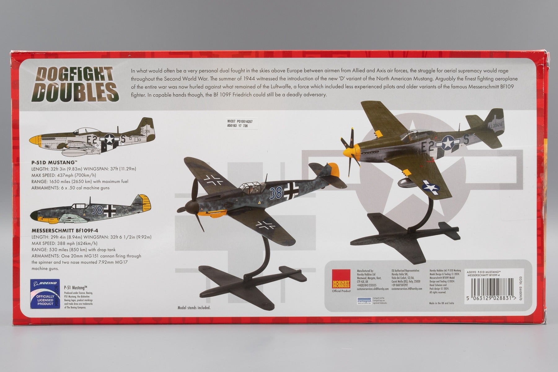 Airfix 1/72 P-51D Mustang vs Bf109F-4 Dogfight Doubles (3)