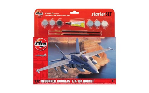 Airfix 55313 1/72 Large Starter Set: McDonnell Douglas F/A-18A Hornet - Hobby City NZ (4785533452337)