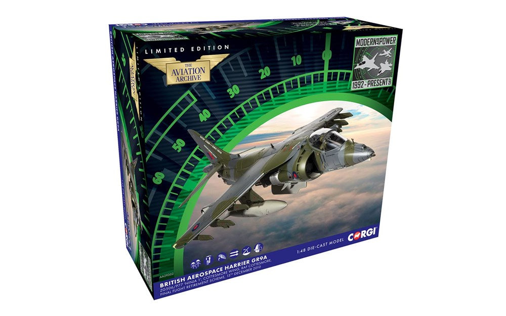 Corgi AA29302 1/48 BAe Harrier GR9A 'Ninja 1 - Hobby City NZ
