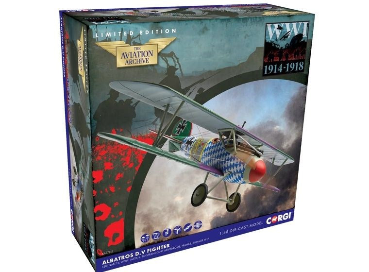 Corgi AA37812 1/48 Albatros D.V: Ltn. Wolf - Hobby City NZ