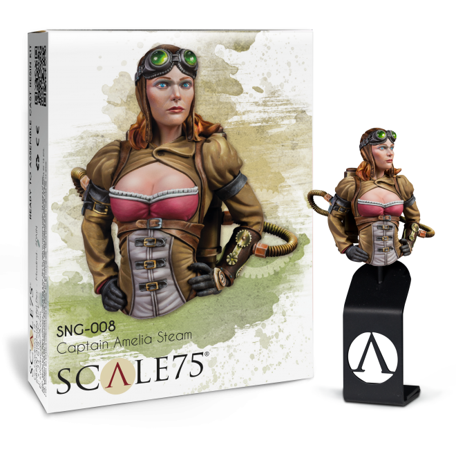 Scale 75 Busts Naughty Gears Captain Amelia Steam 1:12 (21)
