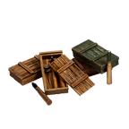 Scale 75 Figures Warfront German Supplies Ammo Boxes And (2)
