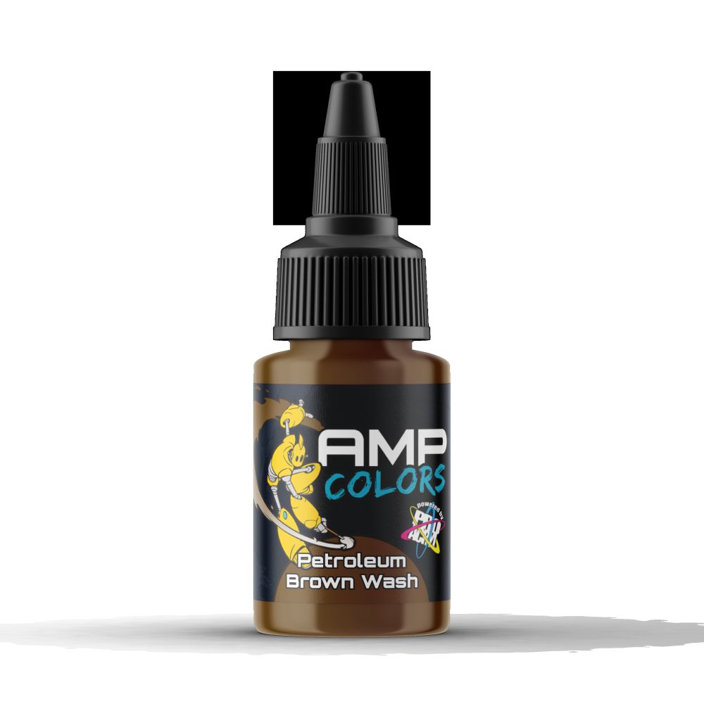 Monument Hobbies AMP-012 Pro Acryl Atomic Mass Petroleum Brown Wash 22ml