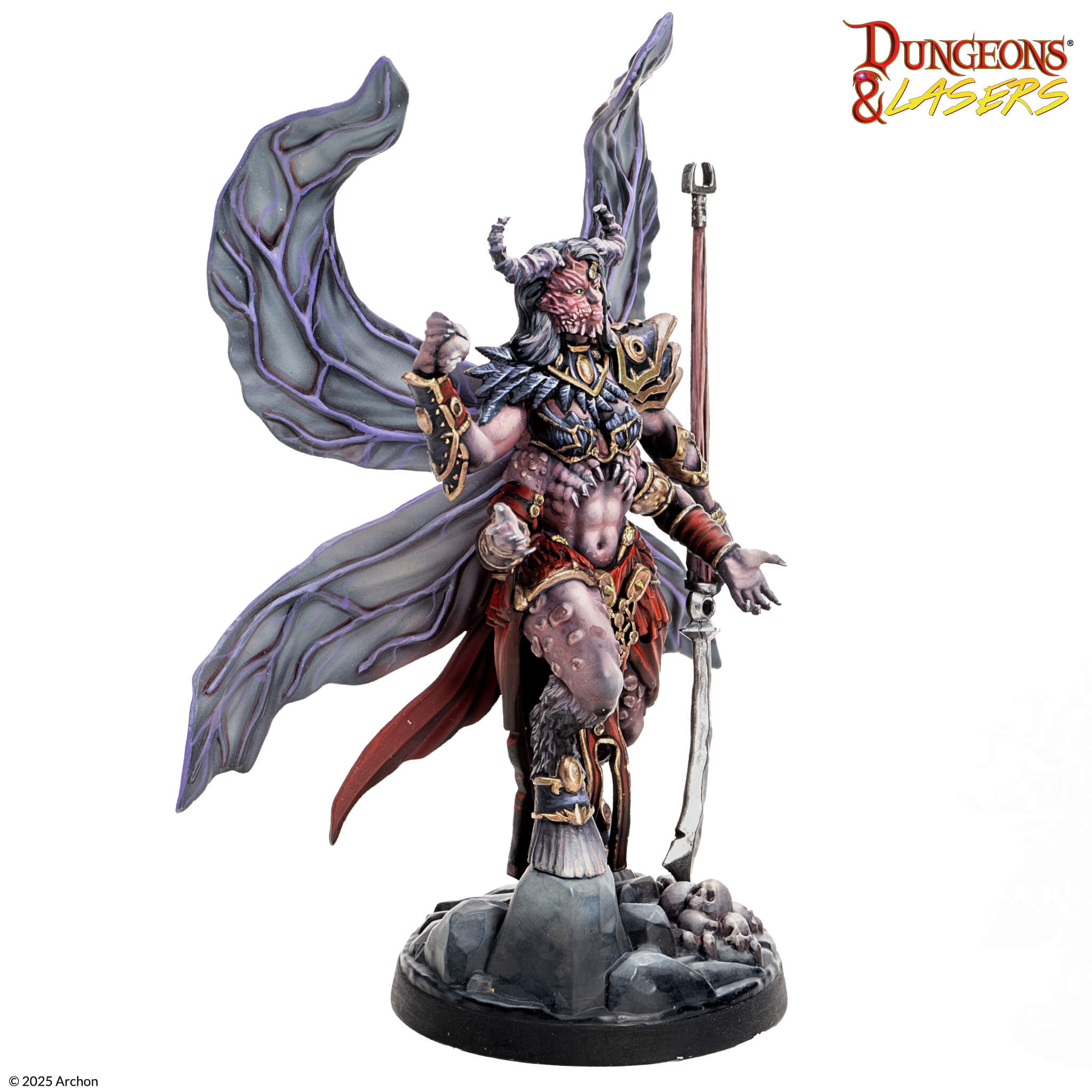 Archon Studio DNL0108 Dungeons & Lasers Miniatures Anara The Undying Queen