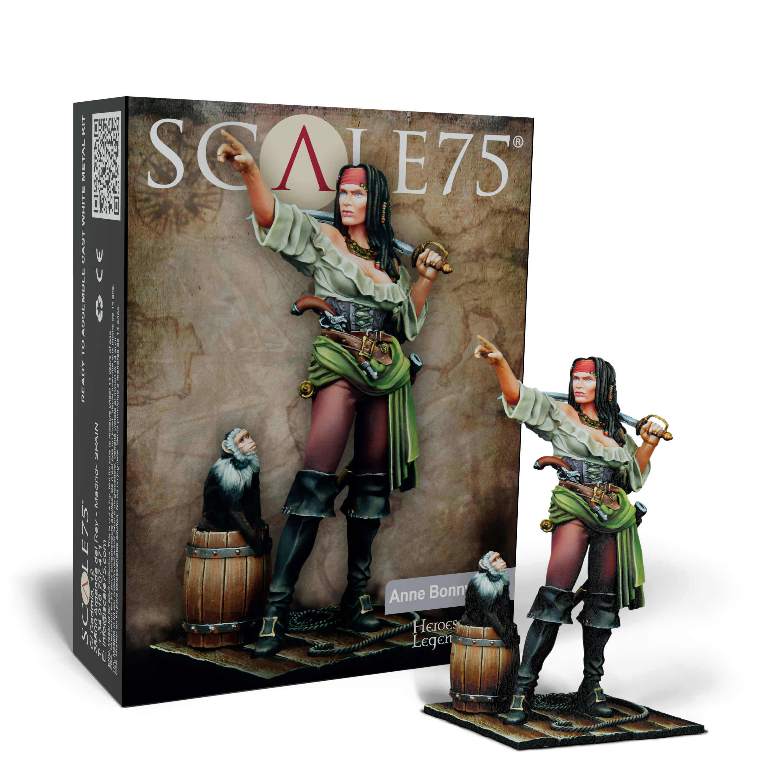 Scale 75 Figures Heroes and Legends Anne Bonny 75mm (3)