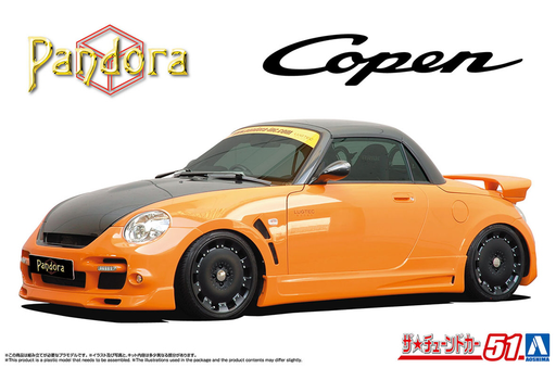 Aoshima 6909 1/24 Pandora Type887 Evo II L880K Copen '02 (Daihatsu) - Hobby City NZ