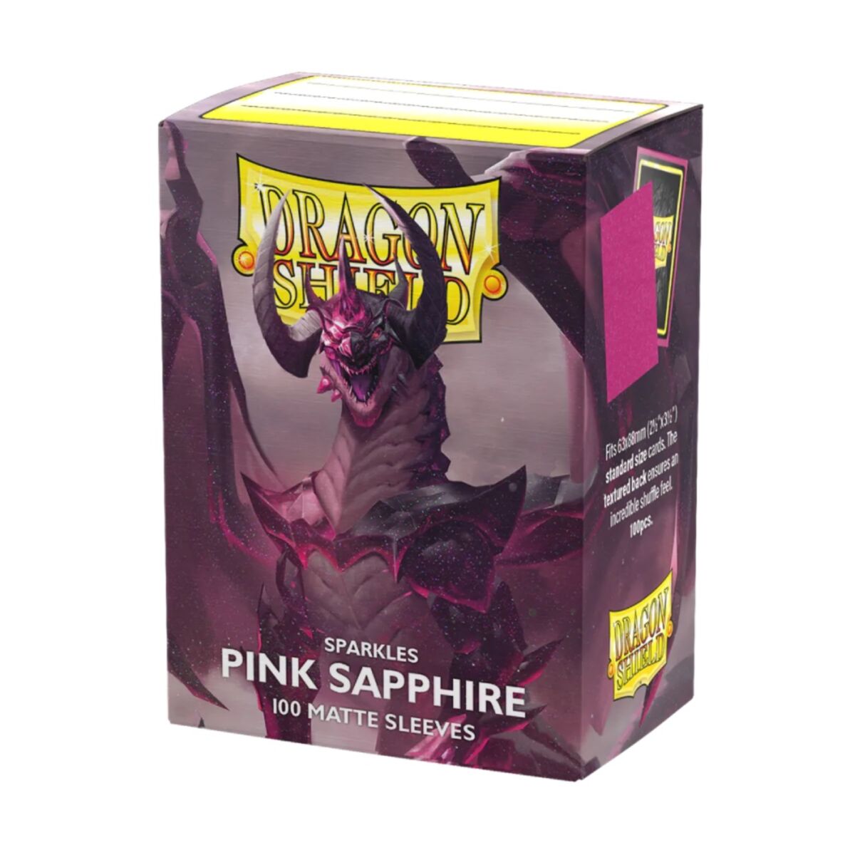 Dragon Shield Sleeves (100) Matte Sparkles Pink Sapphire - AT-11061