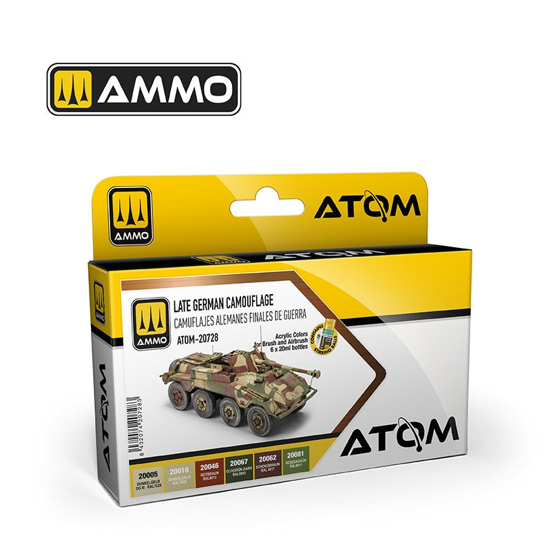 AMMO by Mig Jimenez ATOM-20728 ATOM Late German Camouflage Set