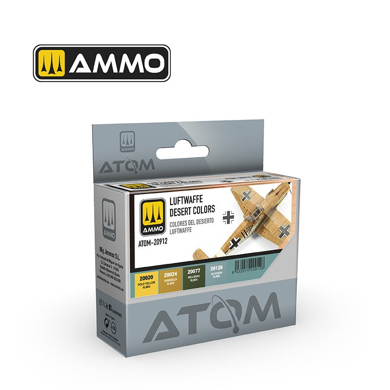 AMMO by Mig Jimenez ATOM-20912 ATOM Luftwaffe Desert Colors Set (9158273532141)