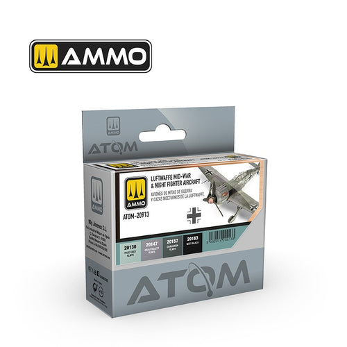 AMMO by Mig Jimenez ATOM-20913 ATOM Luftwaffe Mid-War & Night Fighter Aircraft Set (9158273597677)