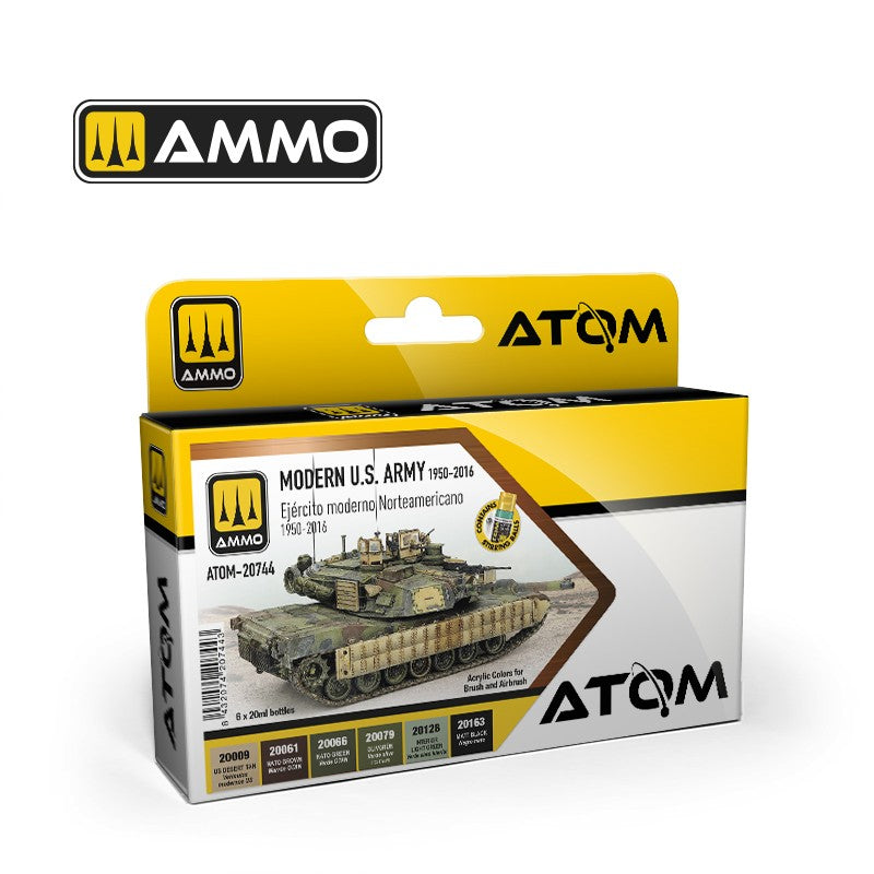 AMMO by Mig Jimenez ATOM-20744 ATOM Modern U.S. Army 1950-2016 (9158272876781)