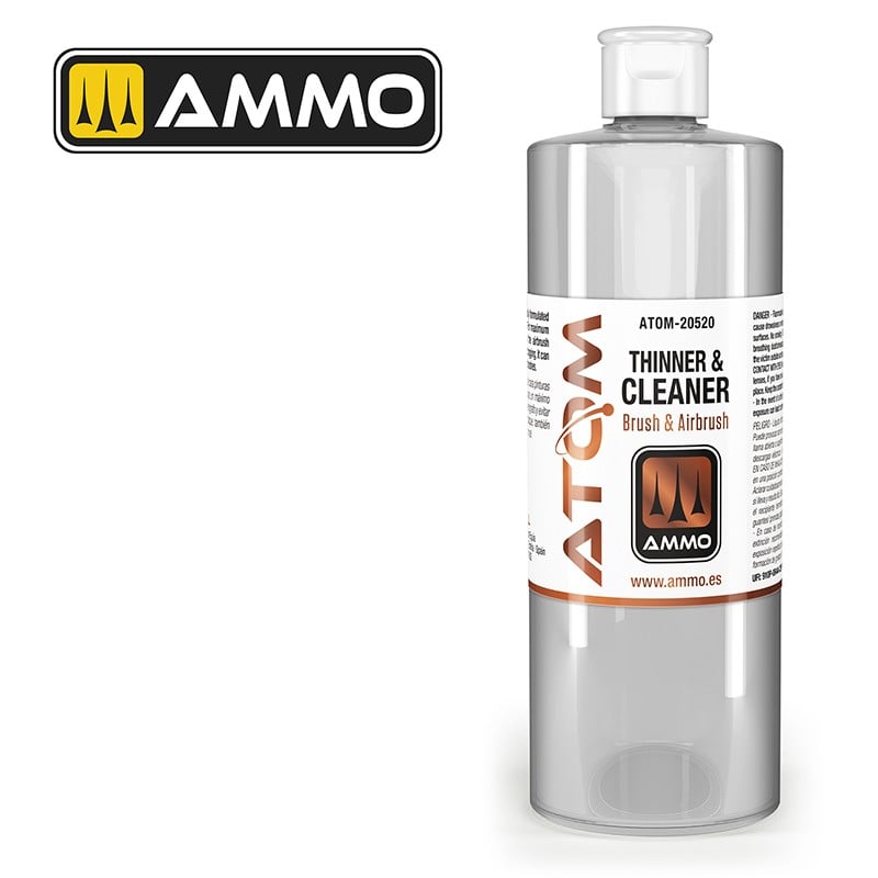 AMMO by Mig Jimenez ATOM-20520 ATOM Thinner and Cleaner 400 mL (9158272352493)