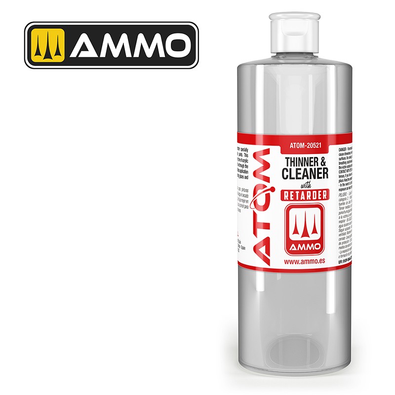 AMMO by Mig Jimenez ATOM-20521 ATOM Thinner and Cleaner with Retarder 400 mL (9158272385261)