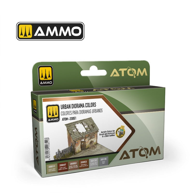 AMMO by Mig Jimenez ATOM-20851 ATOM Urban Diorama Colors (9158273204461)