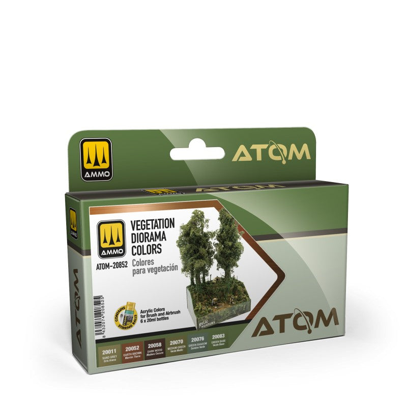 AMMO by Mig Jimenez ATOM-20852 ATOM Vegetation Diorama colors Set