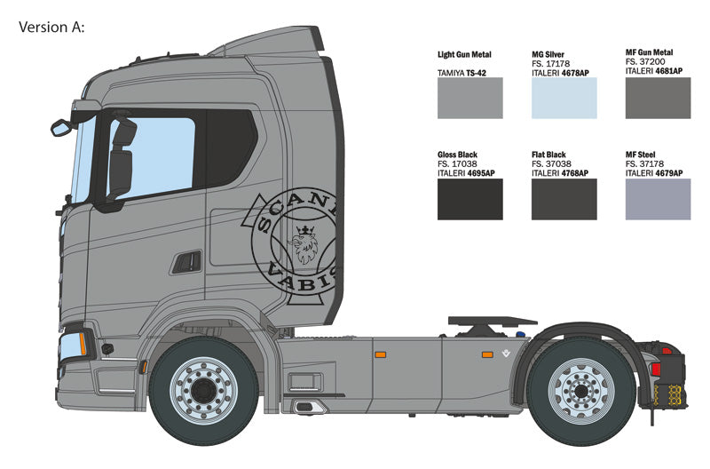 Italeri SCANIA S770 NORM ROOF GREY CAB (4)