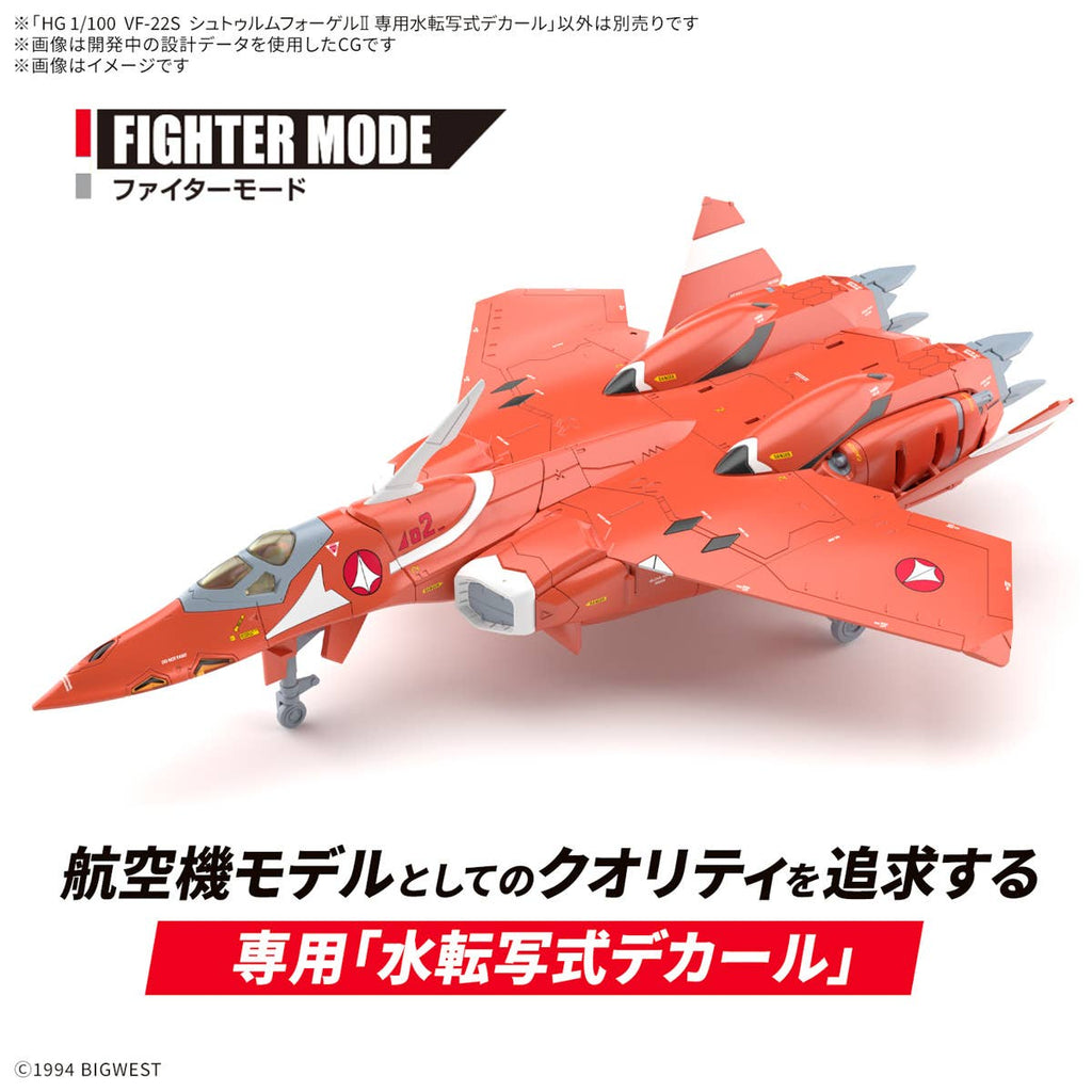 Bandai G5068325 HG 1/100 VF-22S Sturmvögel II Water Decals - Hobby City NZ