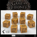 Q Workshop GOT/00190166/2025/4/B Game of Thrones Dice Set: Baratheon (10 x D6) (9250515648749)