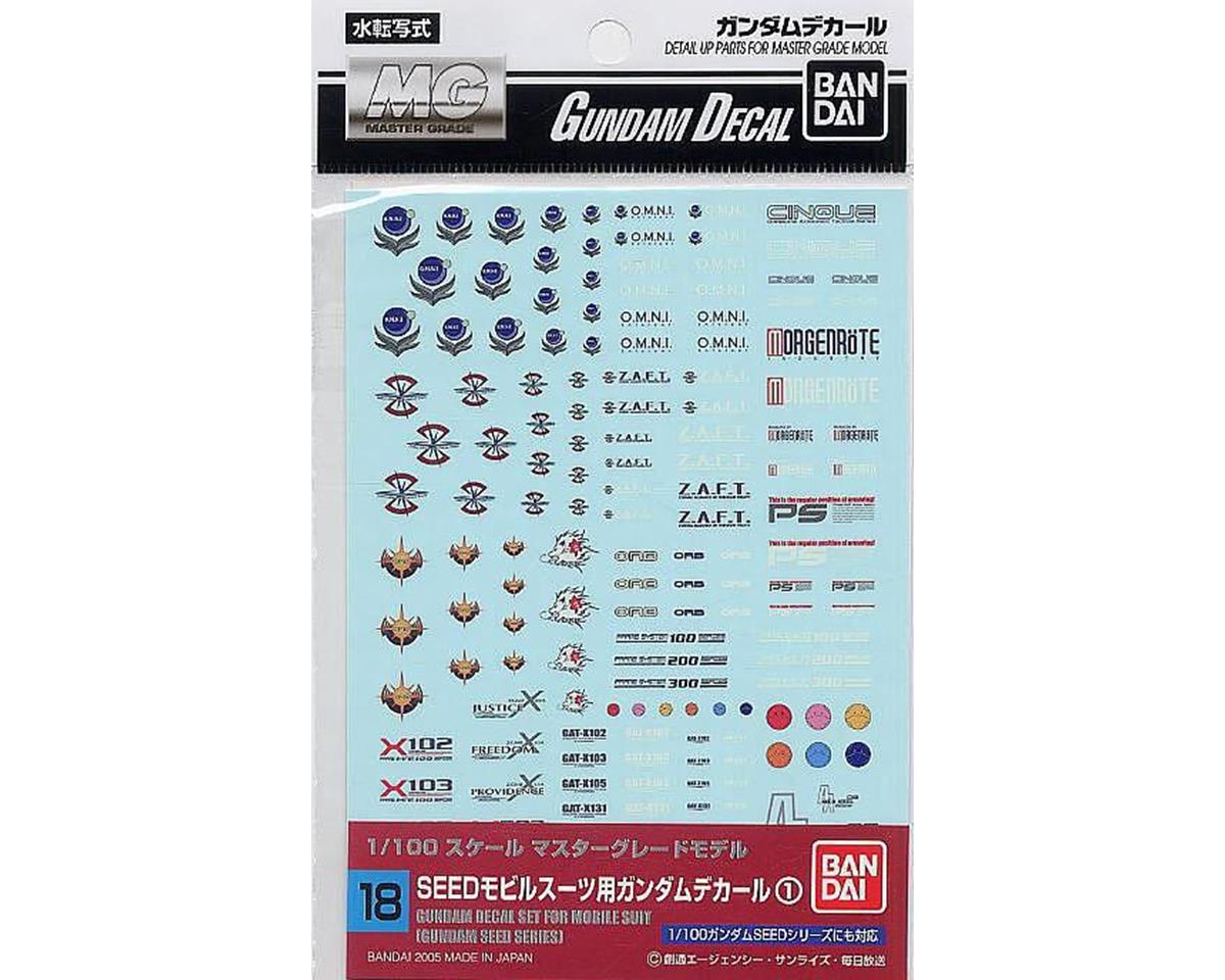 Bandai GD-18 Gundam SEED Multi-Use Waterslide Decals - BAS1134136