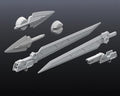 Bandai 1/144 Builders Parts HD MS Sword #01 Gundam - BAS2298880