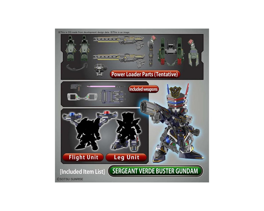 Bandai SD Gundam World Heroes #12 Sergeant Verde Buster Gundam - BAS2568794