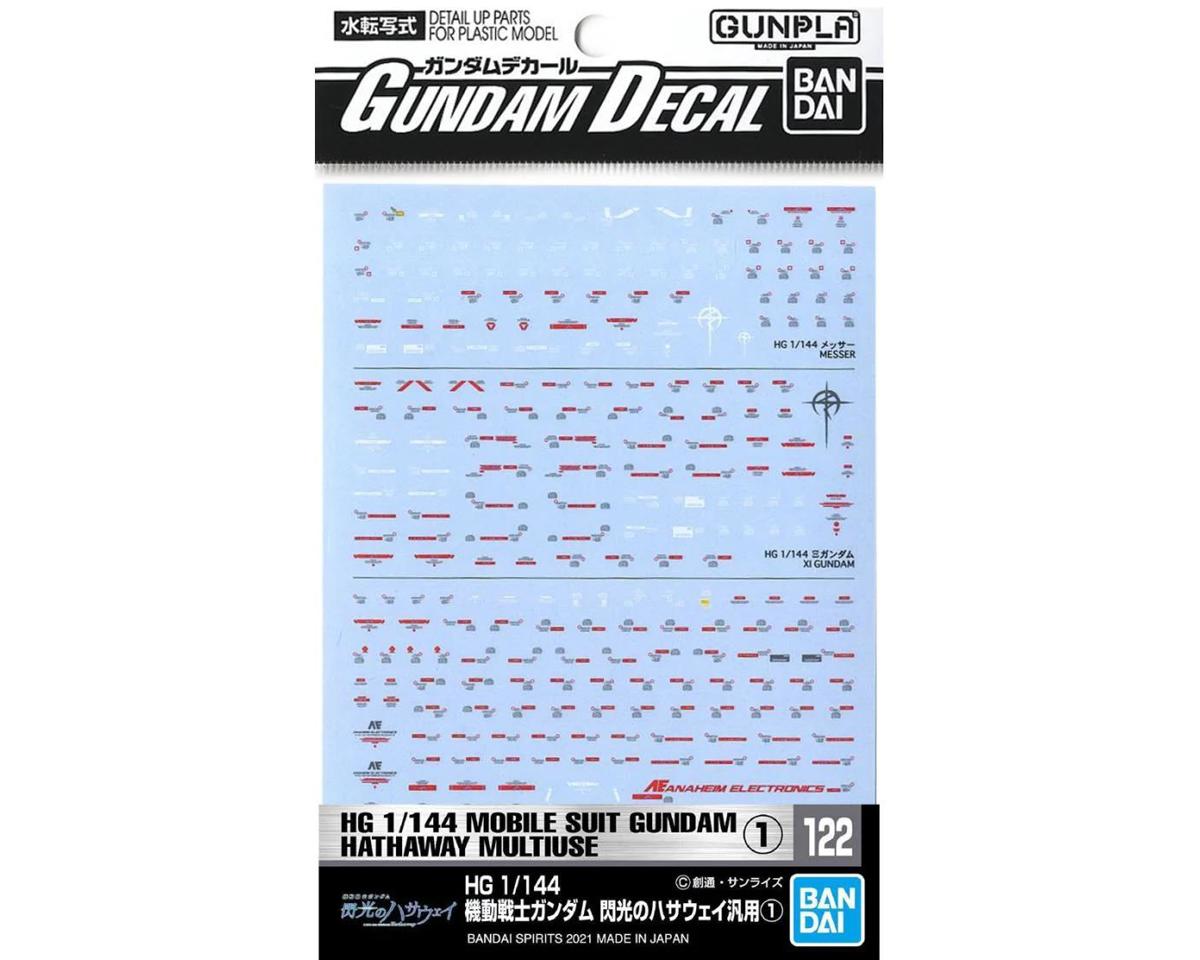Bandai DECAL 122 MOBILE SUIT GUNDAM HATHAWAY MULTIUSE 1 - G5061986